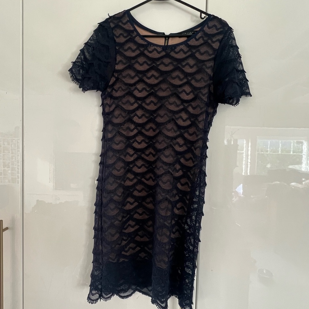 Sanctuary Navy Lace Mini Dress
